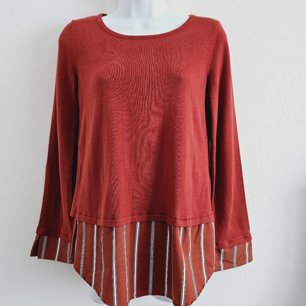 Olivia Sky Oversized Fall Autumn Light Sweater SZ XS-Small
